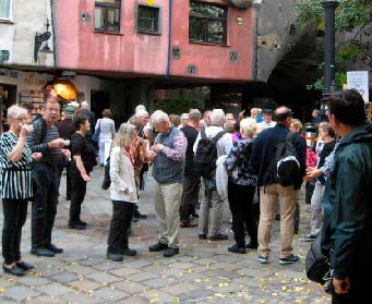 Lukijamatkalaiset Wienissä 2016.