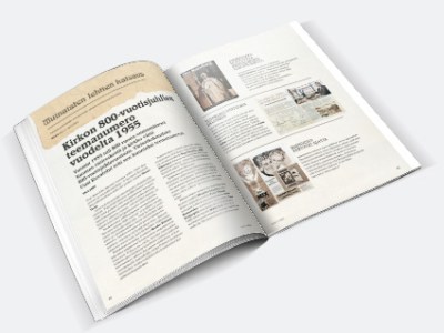 Muinaisten lehtien katsaus: Kirkon 800-vuotisjuhlien teemanumero vuodelta 1955