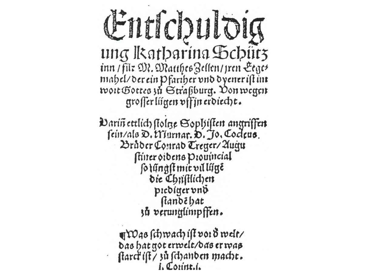 Kirkon hahmot: Katharina Schütz Zell